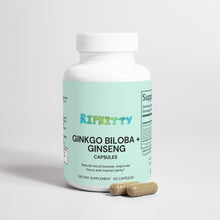 Load image into Gallery viewer, Ripkitty Ginkgo Biloba + Ginseng 60 Capsules