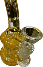 Load image into Gallery viewer, Ripkitty 5” Fancy Mini Bong with Rod Color and 14mm Male Bowl – Colors May Vary