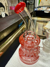 Load image into Gallery viewer, Ripkitty 5” Fancy Mini Bong with Rod Color and 14mm Male Bowl – Colors May Vary