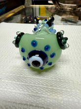 Load image into Gallery viewer, Ripkitty 4.5" Tobacco Dry Herb Hand Pipe Spoon Color Tube Glass with Penguins Art