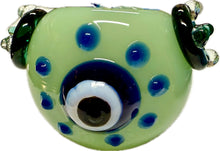 Load image into Gallery viewer, Ripkitty 4.5" Tobacco Dry Herb Hand Pipe Spoon Color Tube Glass with Penguins Art