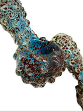 Load image into Gallery viewer, Ripkitty 5" Blue Spike Spoon Dry Herb Hand Pipe