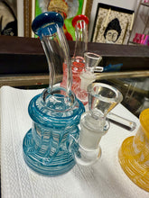 Load image into Gallery viewer, Ripkitty 5” Fancy Mini Bong with Rod Color and 14mm Male Bowl – Colors May Vary
