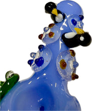 Load image into Gallery viewer, Ripkitty 4.5" Tobacco Dry Herb Hand Pipe Spoon Color Tube Glass with Penguins Art