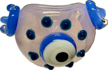 Load image into Gallery viewer, Ripkitty 4.5" Tobacco Dry Herb Hand Pipe Spoon Color Tube Glass with Penguins Art