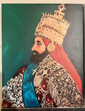 Load image into Gallery viewer, 14x11 Ripkitty x Fawaz “Coronation Crown of Emperor Haile Selassie” Canvas Art Print