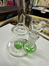 Load image into Gallery viewer, Ripkitty 7” Conical Bong Color Shower with 14mm Male Bowl