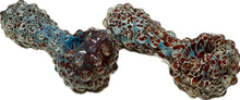 Load image into Gallery viewer, Ripkitty 5" Blue Spike Spoon Dry Herb Hand Pipe