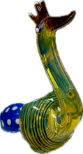 Load image into Gallery viewer, Ripkitty 5” Peacock Dry Herb Hand Pipe