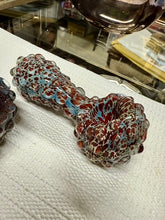 Load image into Gallery viewer, Ripkitty 5" Blue Spike Spoon Dry Herb Hand Pipe