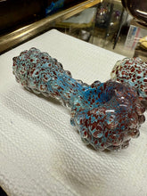 Load image into Gallery viewer, Ripkitty 5" Blue Spike Spoon Dry Herb Hand Pipe