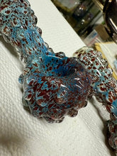 Load image into Gallery viewer, Ripkitty 5" Blue Spike Spoon Dry Herb Hand Pipe