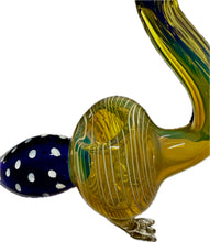 Load image into Gallery viewer, Ripkitty 5” Peacock Dry Herb Hand Pipe