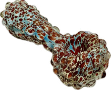 Load image into Gallery viewer, Ripkitty 5" Blue Spike Spoon Dry Herb Hand Pipe