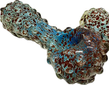 Load image into Gallery viewer, Ripkitty 5" Blue Spike Spoon Dry Herb Hand Pipe