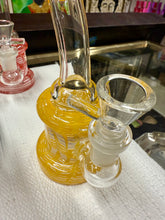 Load image into Gallery viewer, Ripkitty 5” Fancy Mini Bong with Rod Color and 14mm Male Bowl – Colors May Vary