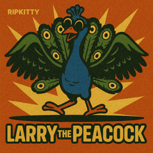 Load image into Gallery viewer, Ripkitty 5” Peacock Dry Herb Hand Pipe