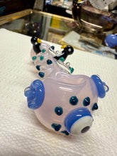 Load image into Gallery viewer, Ripkitty 4.5" Tobacco Dry Herb Hand Pipe Spoon Color Tube Glass with Penguins Art