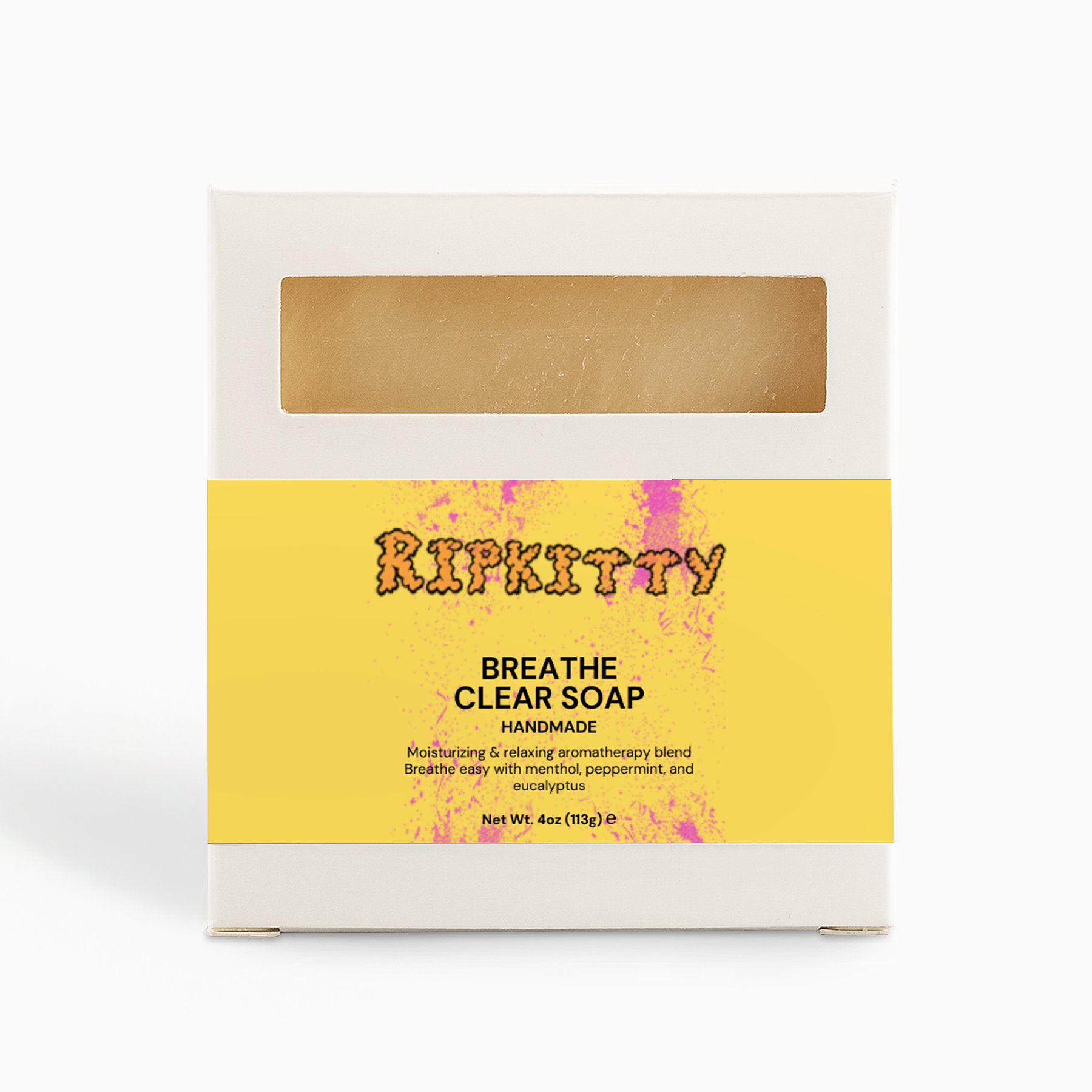 Ripkitty Premium Breathe Clear Soap - Eucalyptus & Peppermint Cleanse (4 oz)