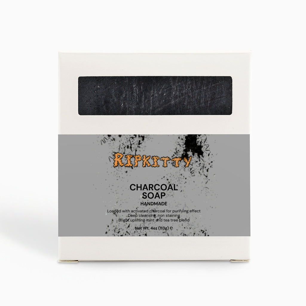 Ripkitty Premium Charcoal Soap - Deep Detox Peppermint & Tea Tree (4 oz)