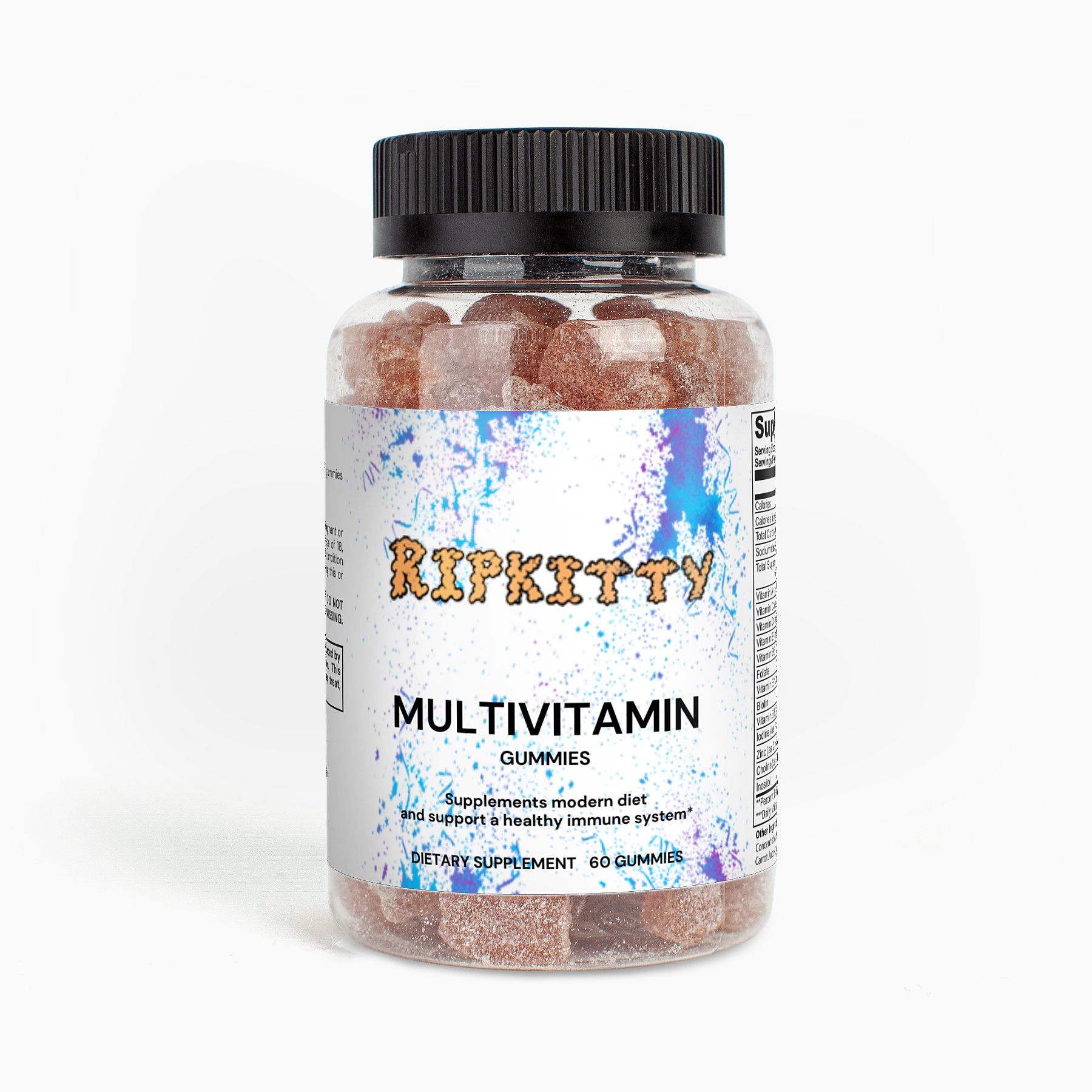 Ripkitty High-Voltage Adult Multivitamin Bear Gummies (60 Count)