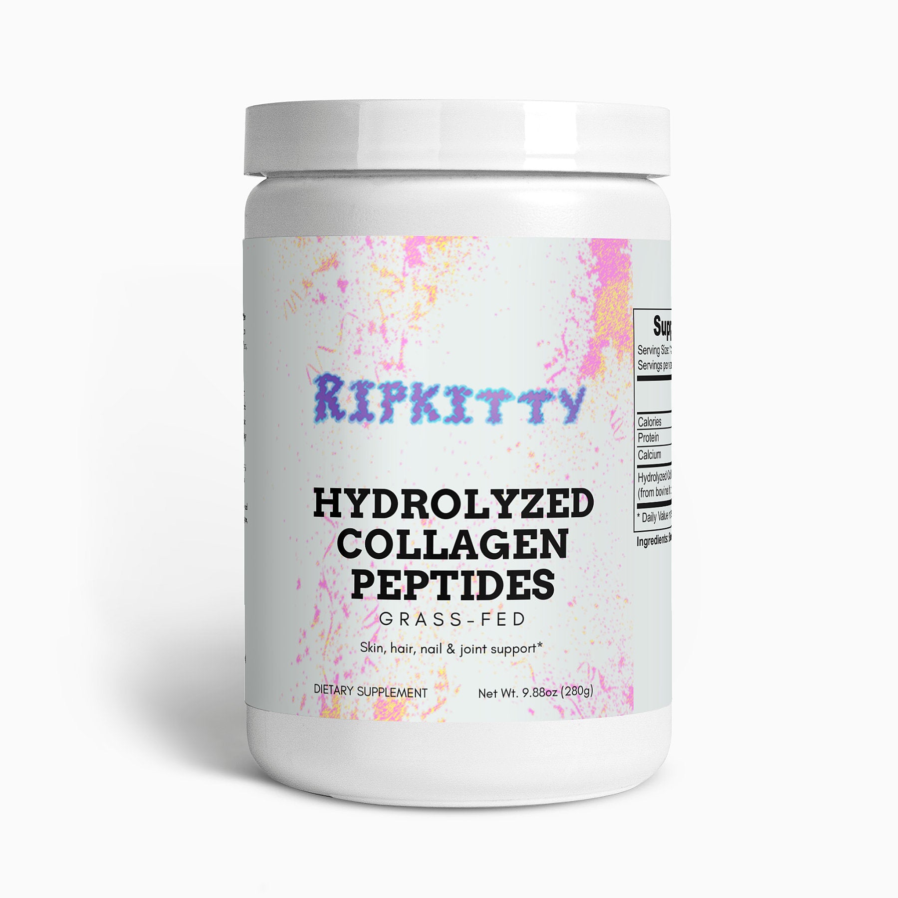 Ripkitty Structural Core: Grass-Fed Hydrolyzed Collagen Peptides (280g)