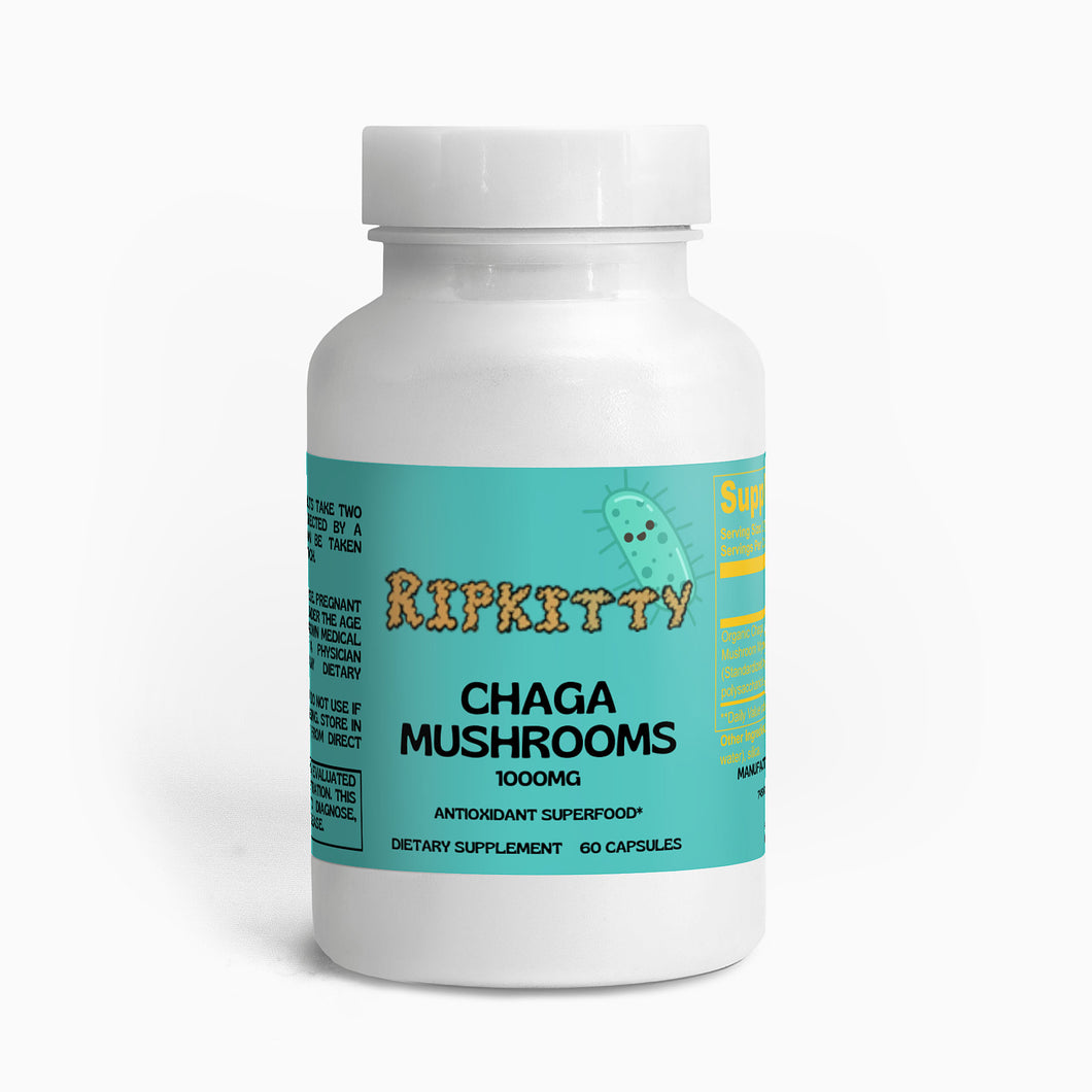 Ripkitty Chaga Mushrooms 60 Capsules