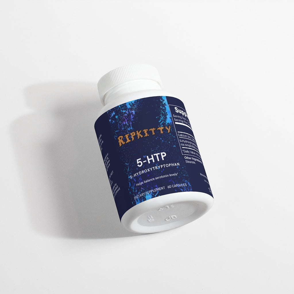 Ripkitty 5-HTP Supplement - Natural Serotonin Support (60 Capsules)
