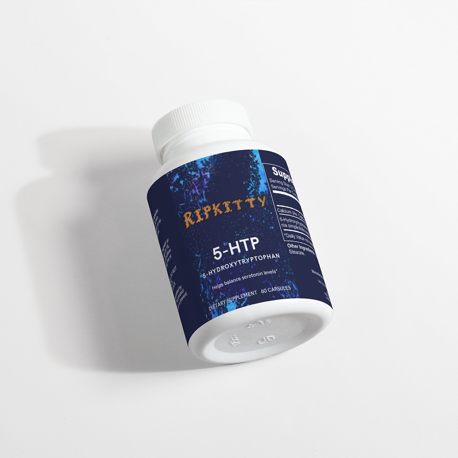 Ripkitty 5-HTP Supplement - Natural Serotonin Support (60 Capsules)
