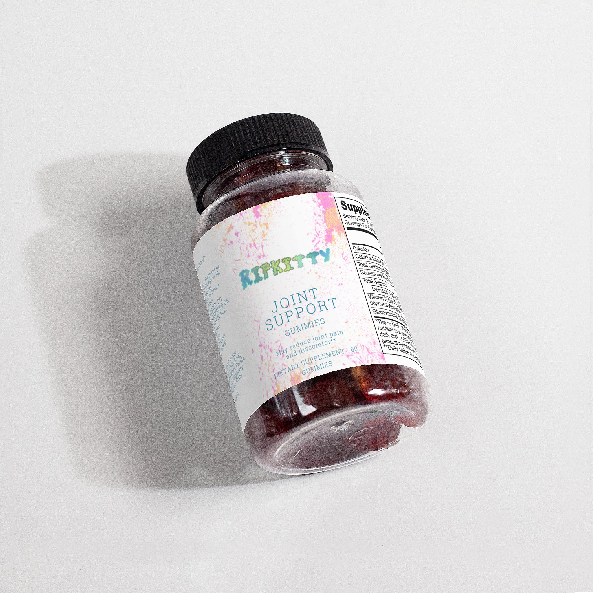 Ripkitty Shock-Absorbers: Raspberry Joint Support Gummies (60 Count)
