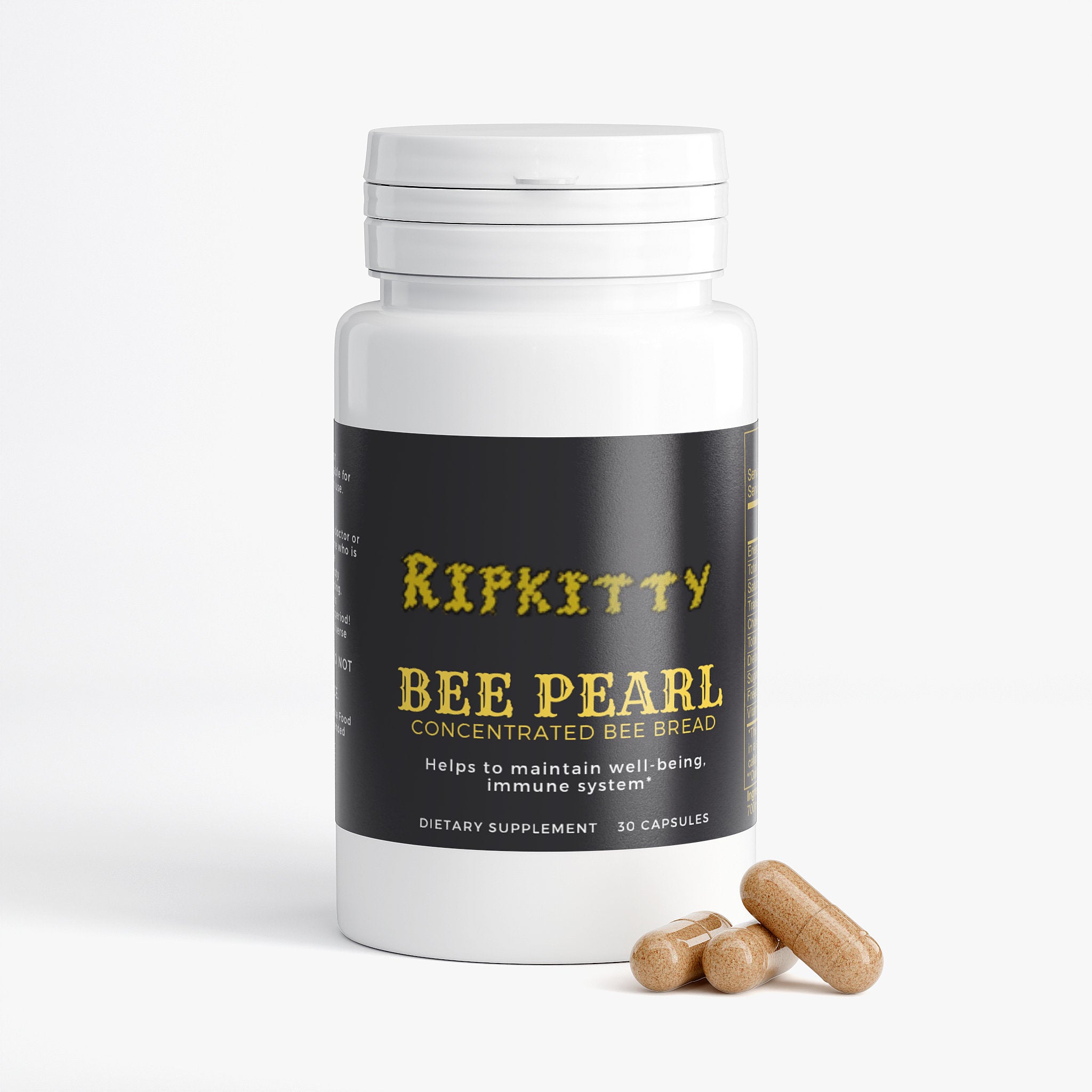 Ripkitty Bee Pearl  Concentrated Bee Bread - 30 Capsules