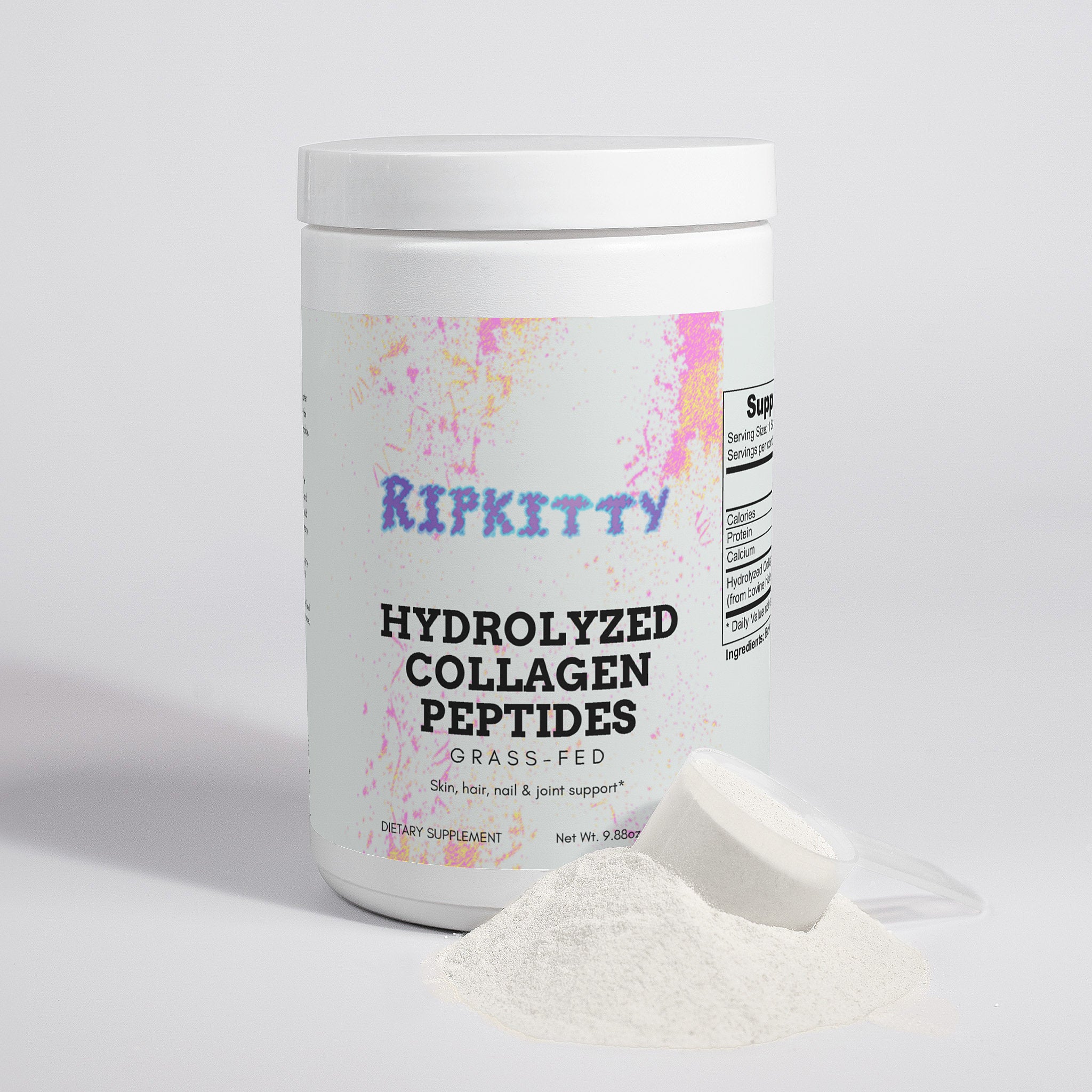 Ripkitty Structural Core: Grass-Fed Hydrolyzed Collagen Peptides (280g)
