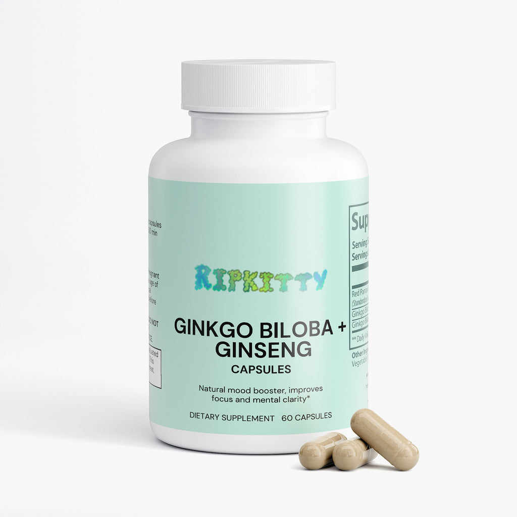 Ripkitty Ginkgo Biloba + Ginseng 60 Capsules
