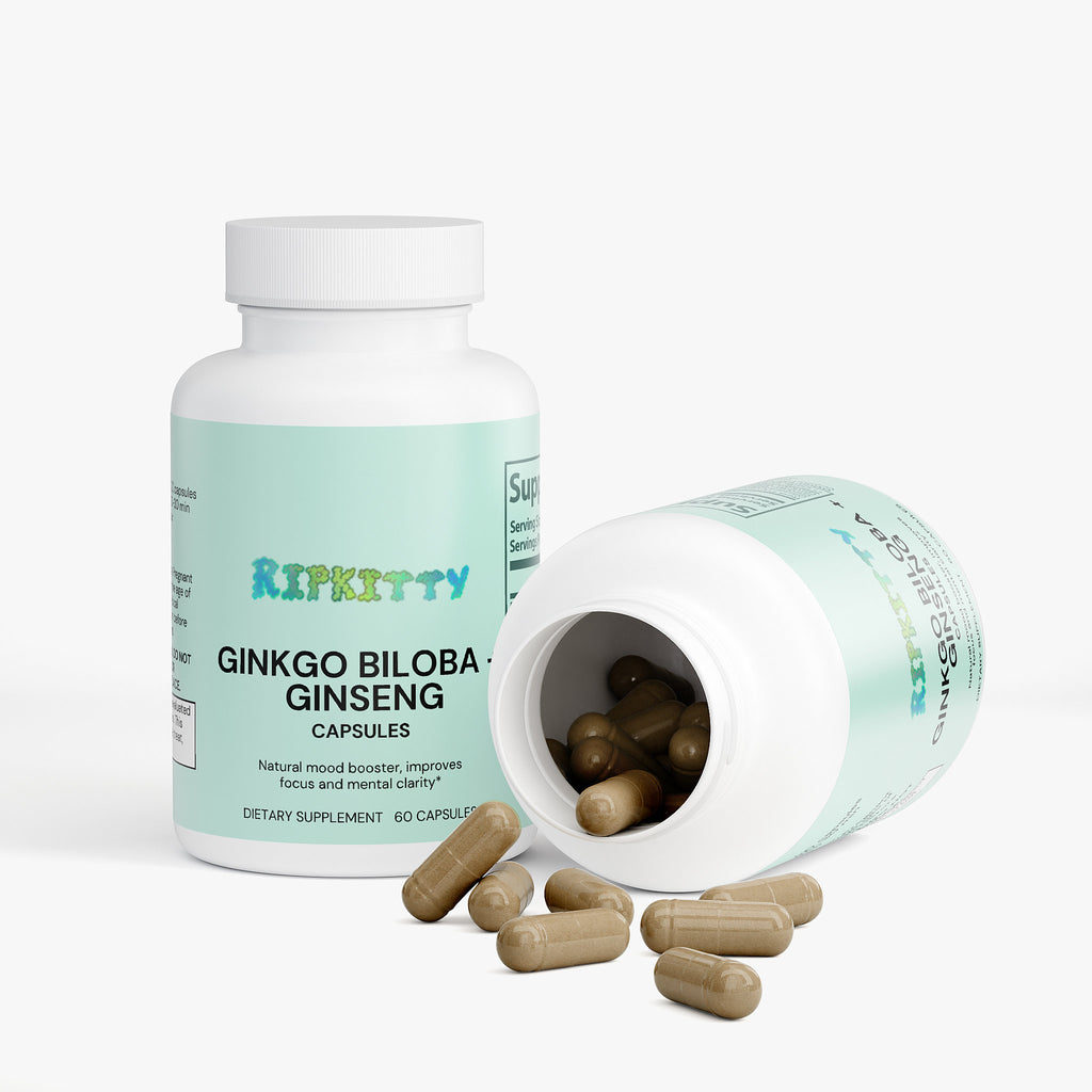 Ripkitty Ginkgo Biloba + Ginseng 60 Capsules