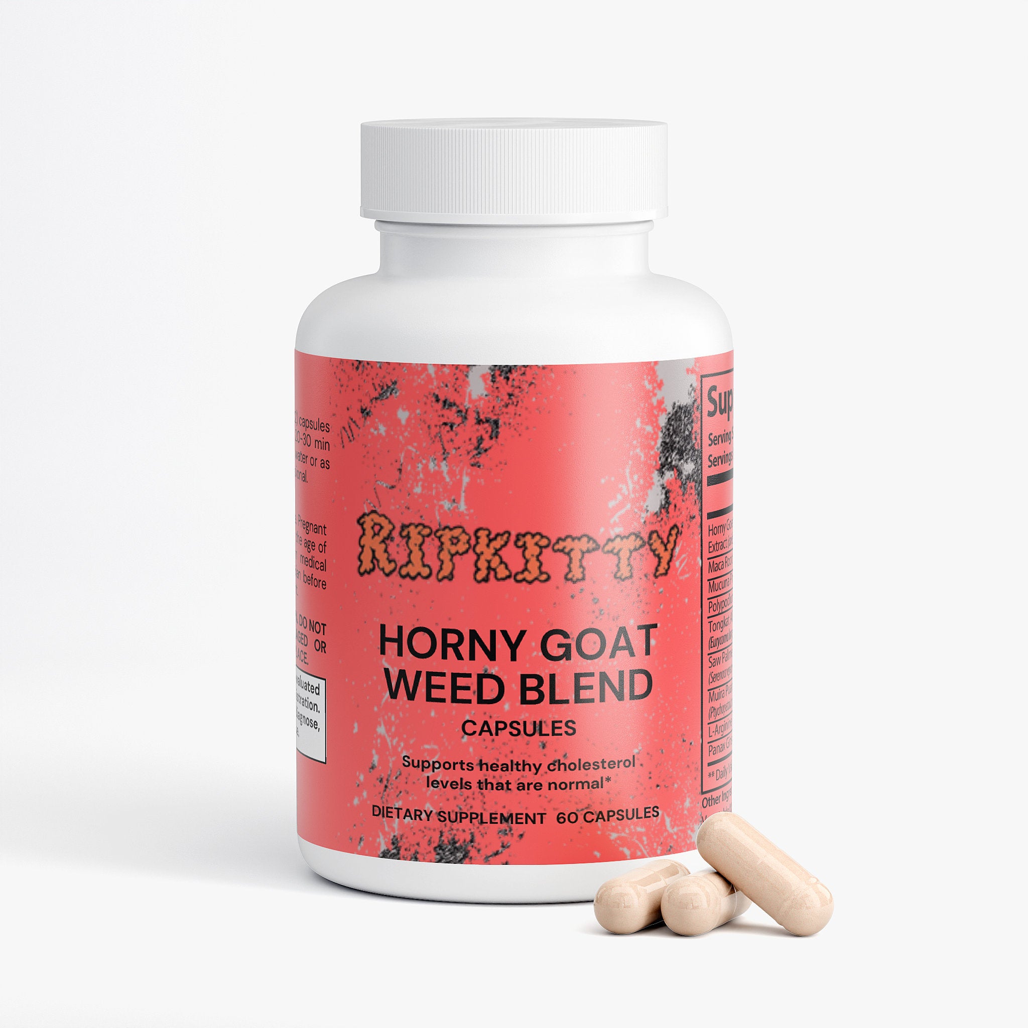 Ripkitty High-Octane Horny Goat Weed Herbal Blend | 60 Capsules
