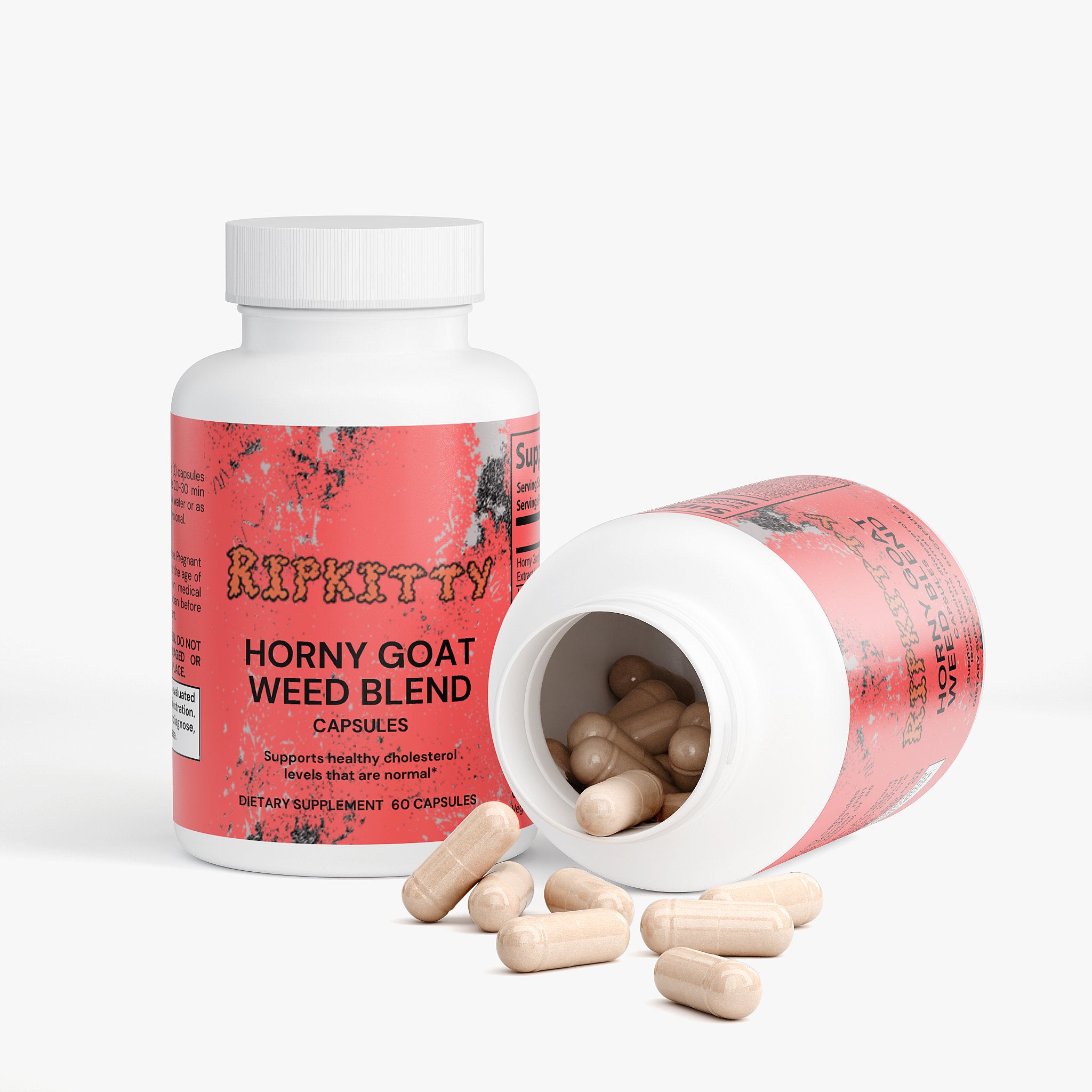 Ripkitty High-Octane Horny Goat Weed Herbal Blend | 60 Capsules