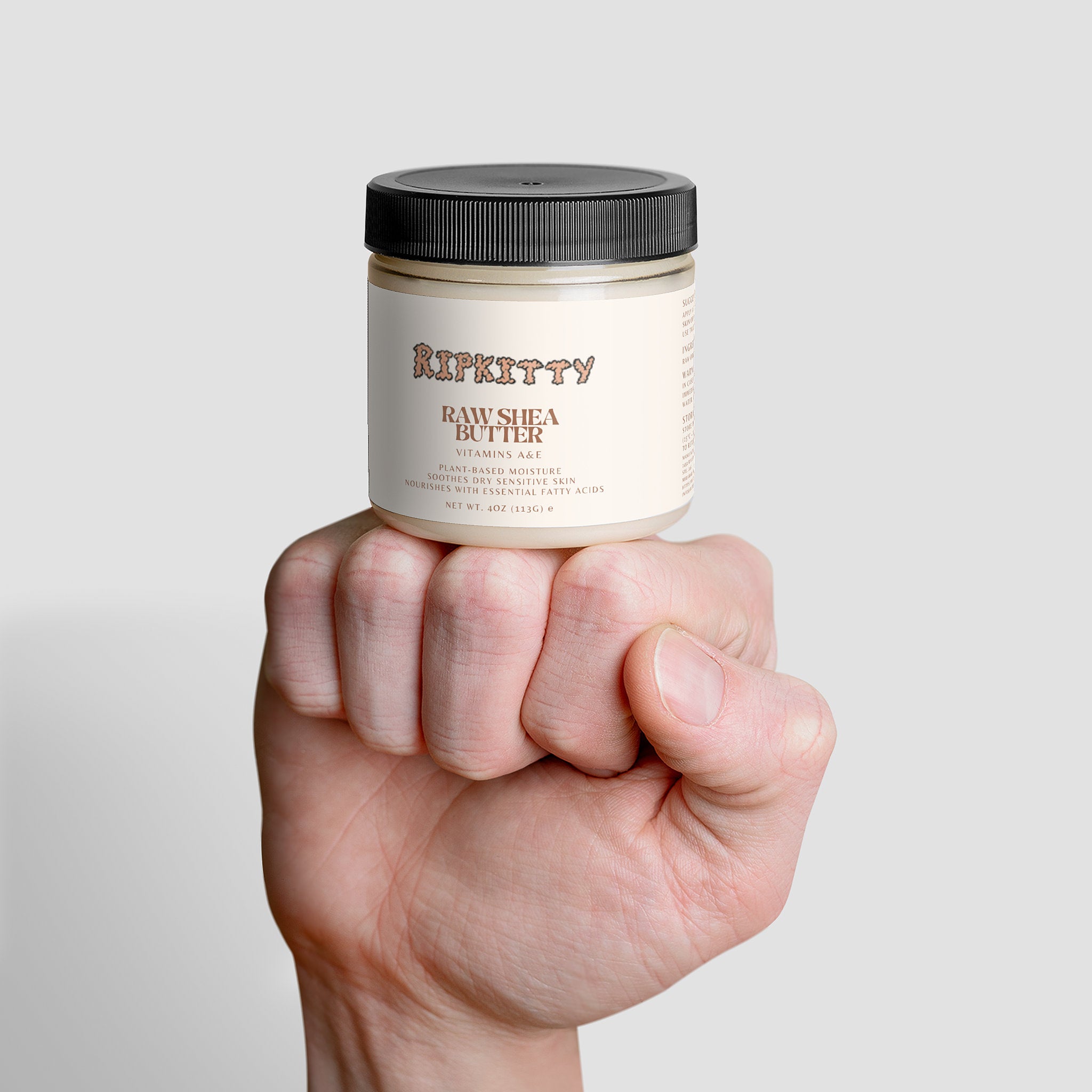 Ripkitty Pure Cream Custard: Organic Raw Shea Butter (4 oz)