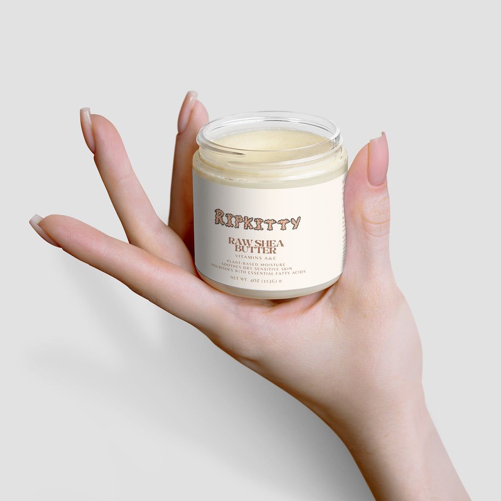 Ripkitty Pure Cream Custard: Organic Raw Shea Butter (4 oz)