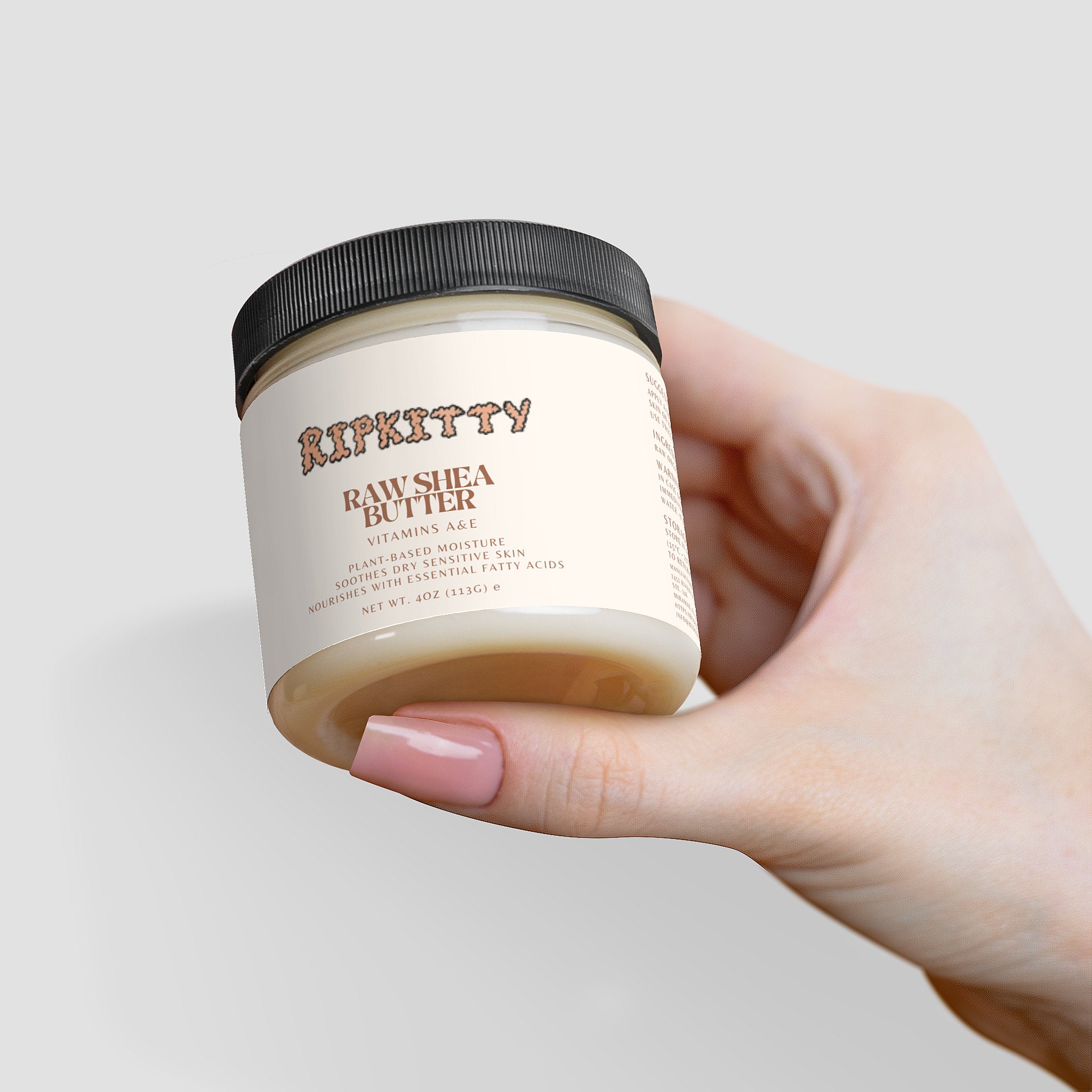 Ripkitty Pure Cream Custard: Organic Raw Shea Butter (4 oz)