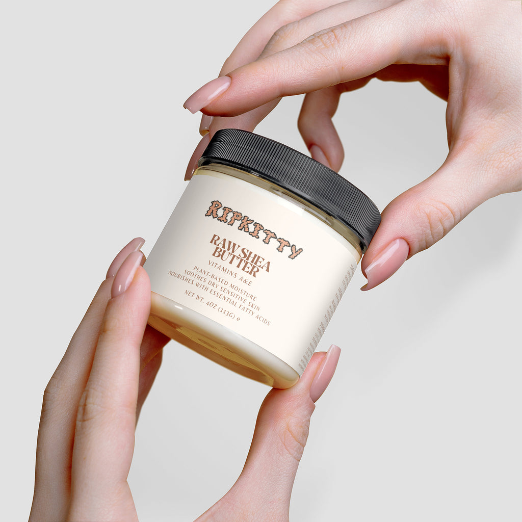 Ripkitty Pure Cream Custard: Organic Raw Shea Butter (4 oz)