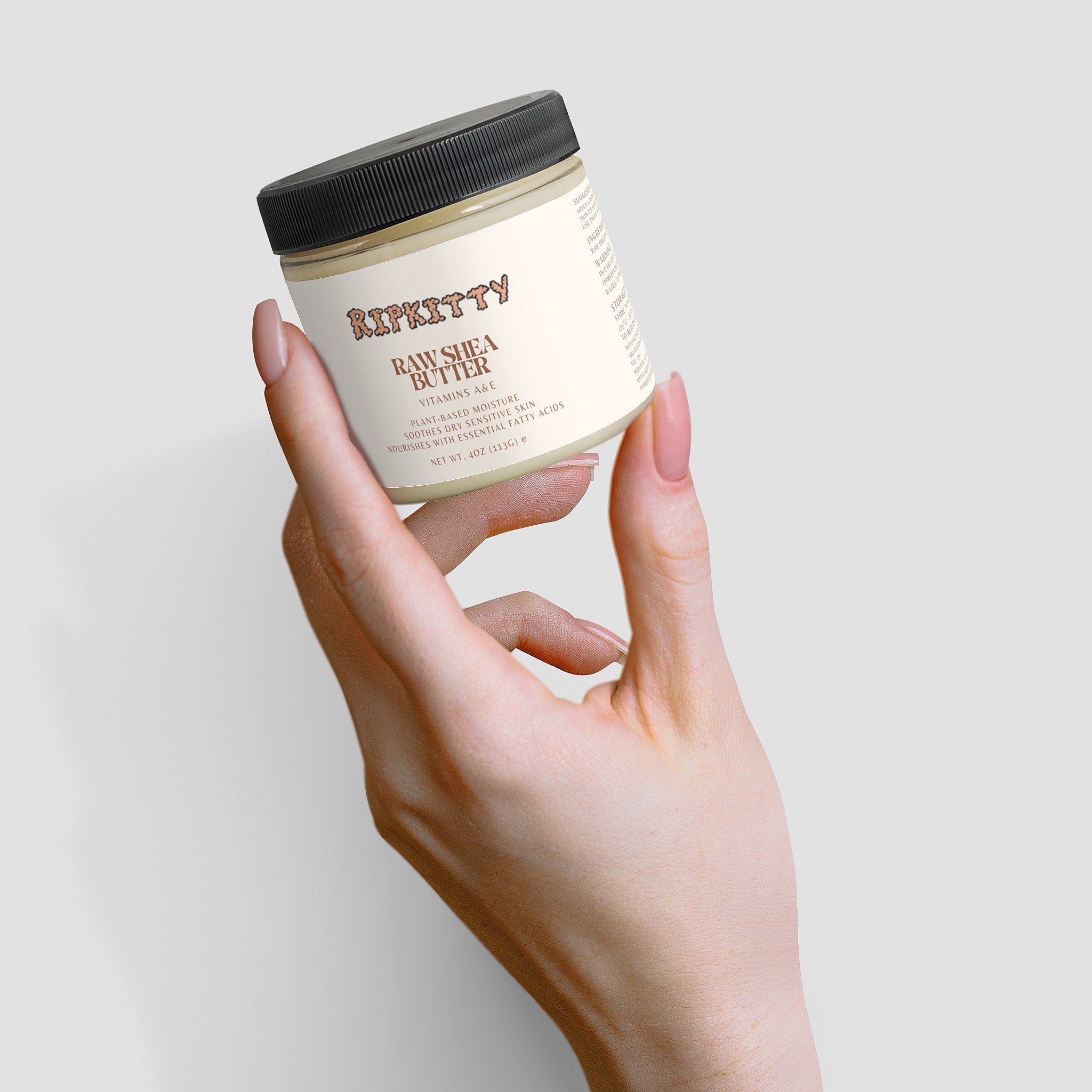Ripkitty Pure Cream Custard: Organic Raw Shea Butter (4 oz)