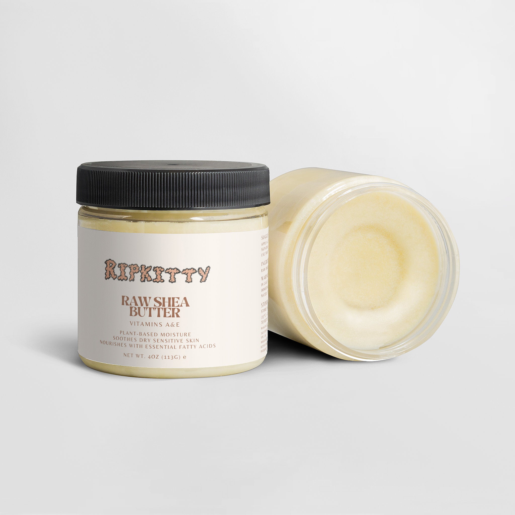 Ripkitty Pure Cream Custard: Organic Raw Shea Butter (4 oz)