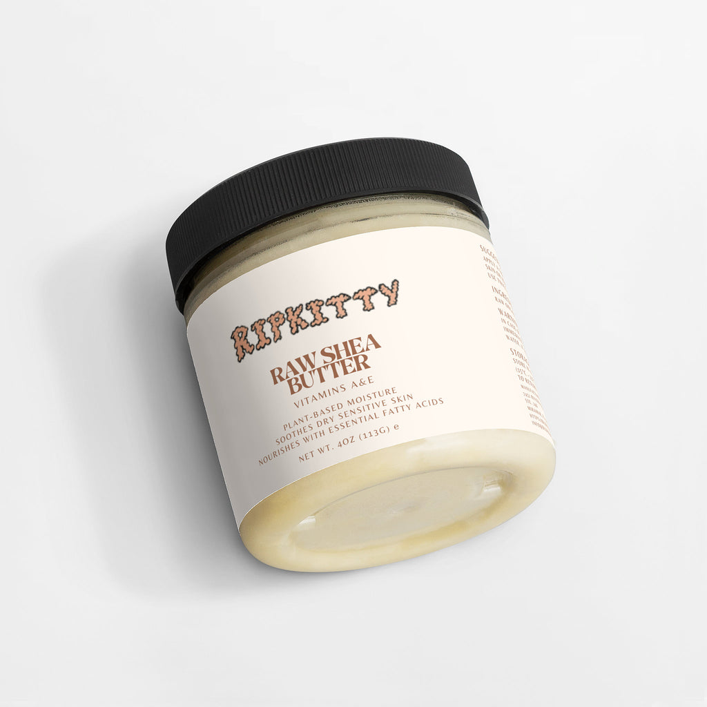 Ripkitty Pure Cream Custard: Organic Raw Shea Butter (4 oz)