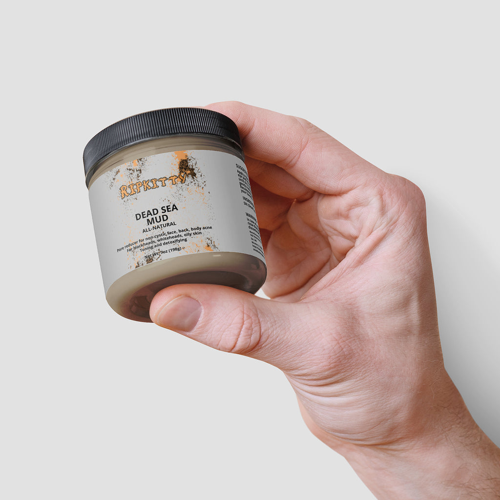 Ripkitty Pure Dead Sea Mud - Raw Mineral Detox Mask (7 oz)