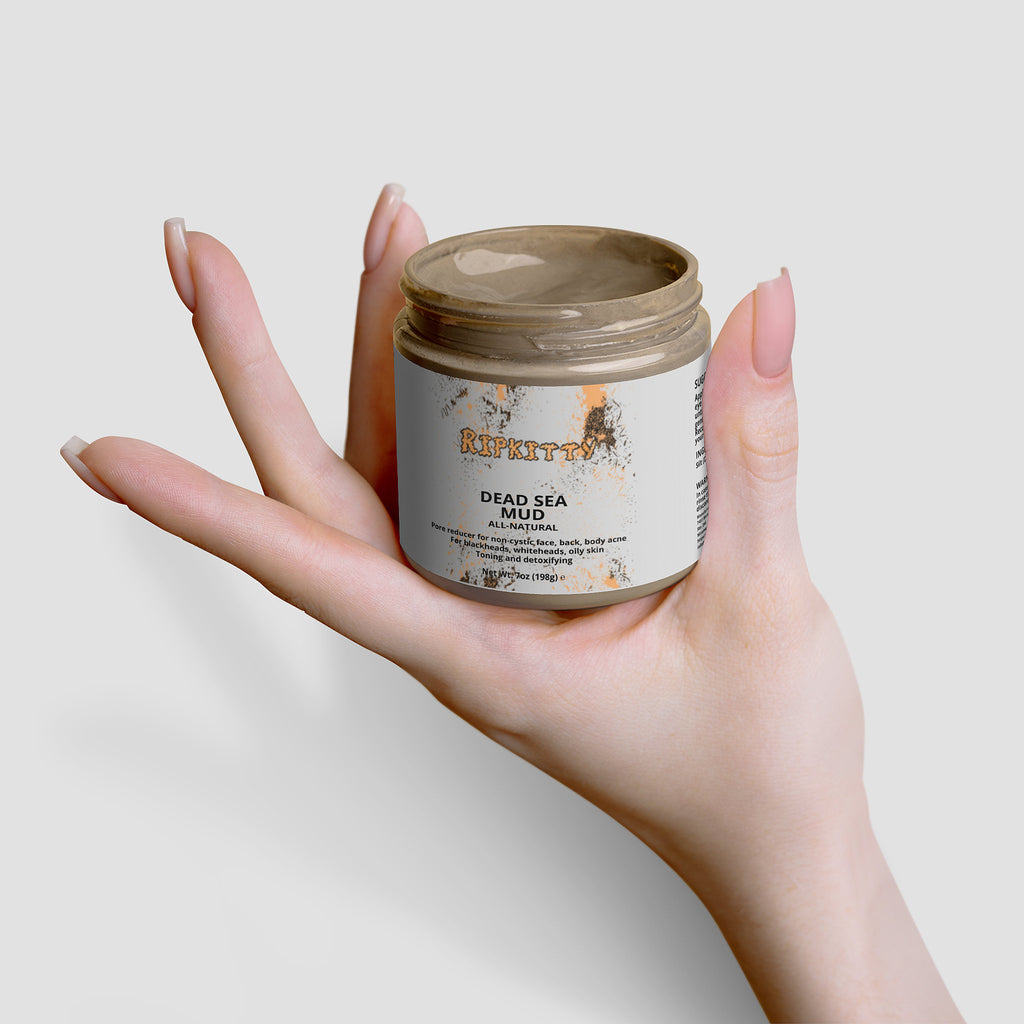 Ripkitty Pure Dead Sea Mud - Raw Mineral Detox Mask (7 oz)