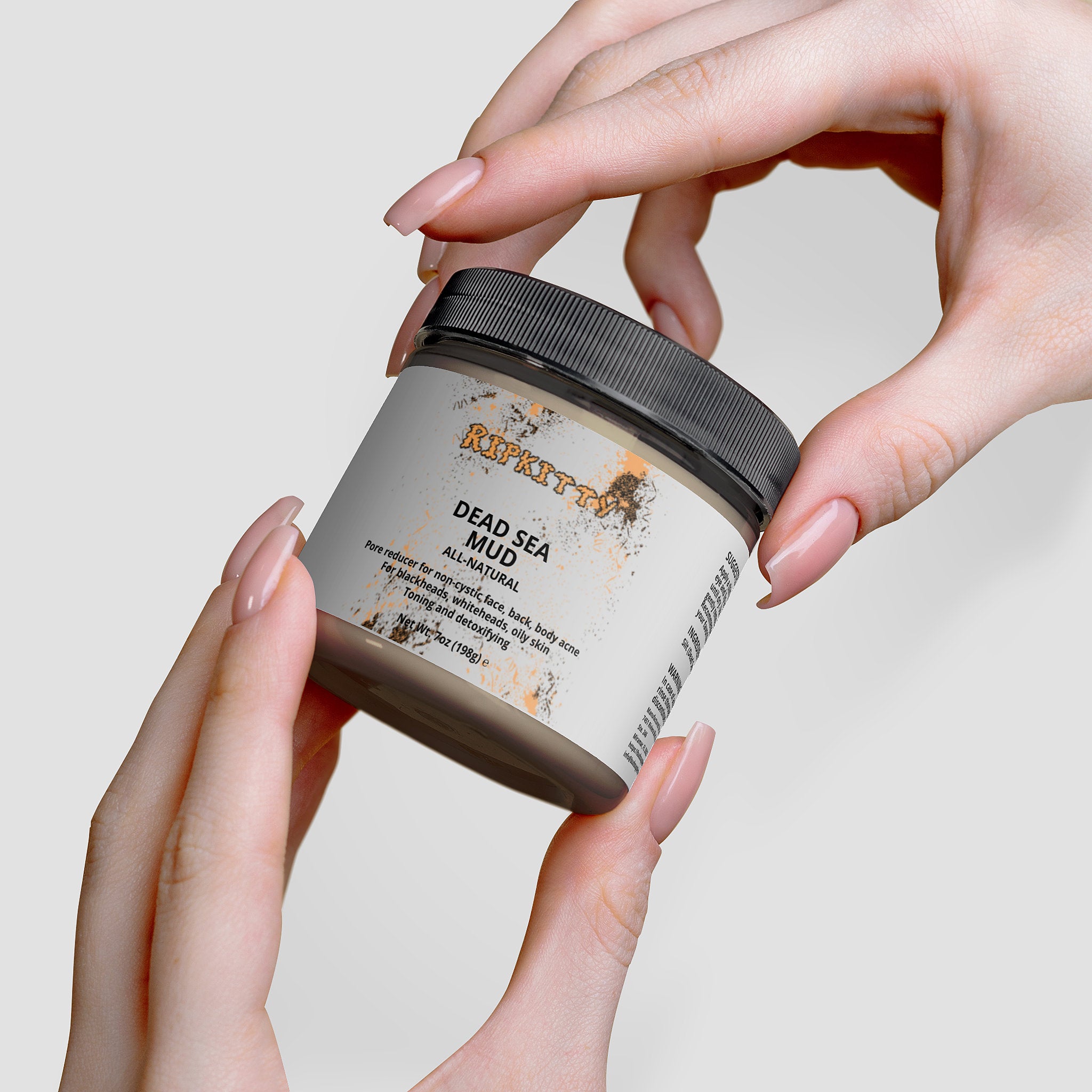 Ripkitty Pure Dead Sea Mud - Raw Mineral Detox Mask (7 oz)