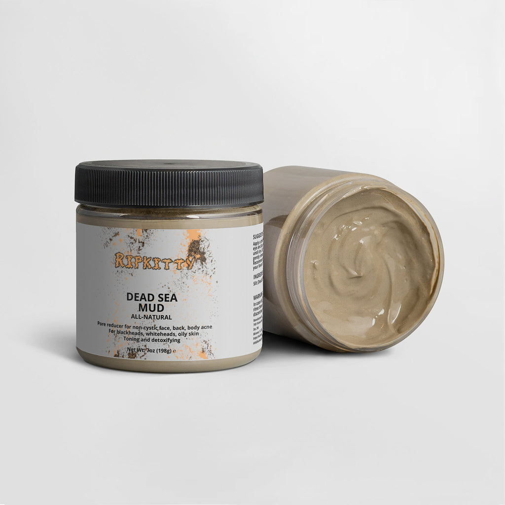 Ripkitty Pure Dead Sea Mud - Raw Mineral Detox Mask (7 oz)