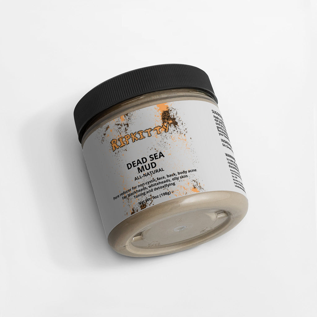 Ripkitty Pure Dead Sea Mud - Raw Mineral Detox Mask (7 oz)