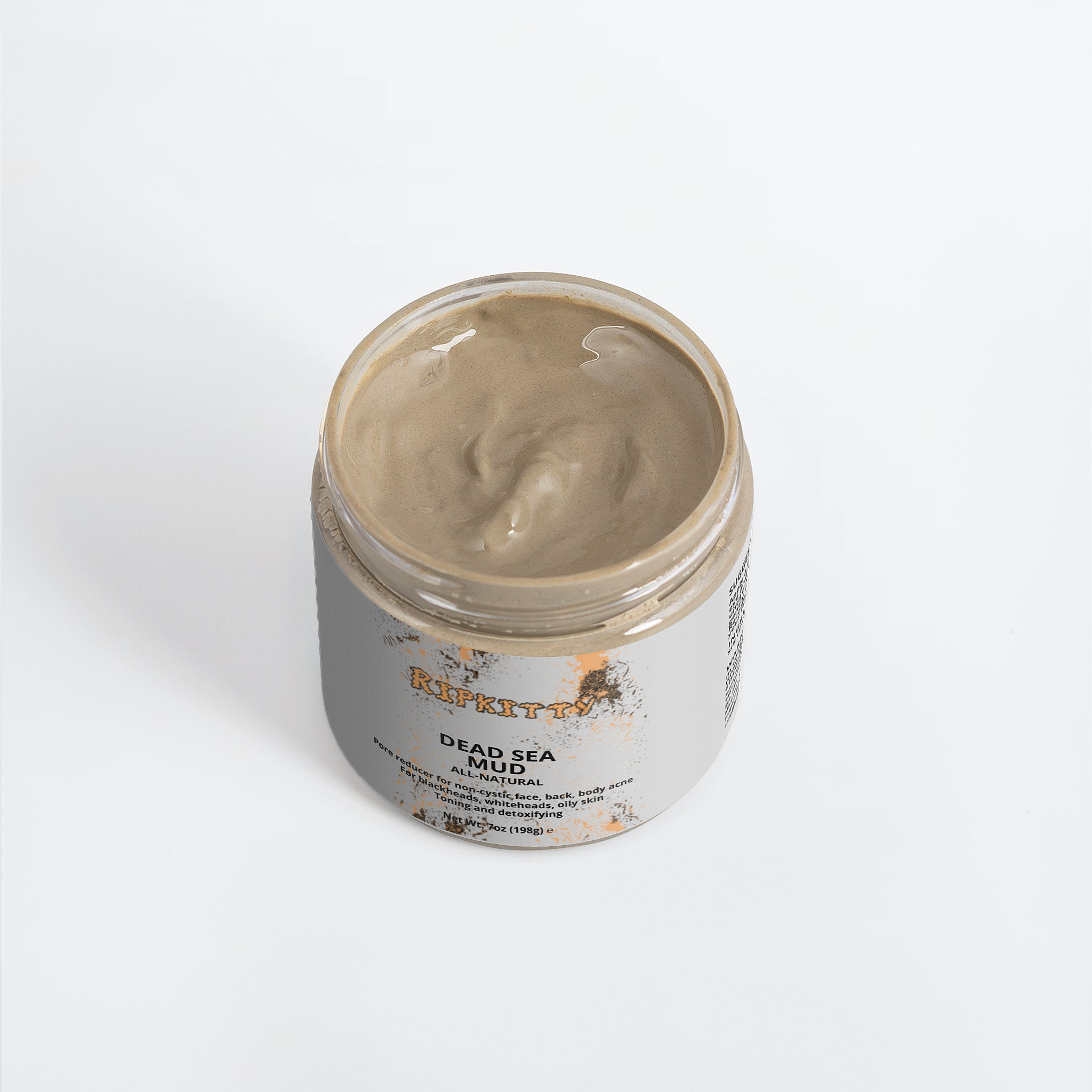 Ripkitty Pure Dead Sea Mud - Raw Mineral Detox Mask (7 oz)