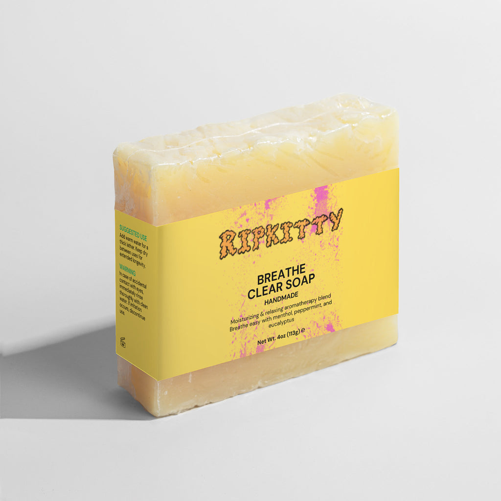 Ripkitty Premium Breathe Clear Soap - Eucalyptus & Peppermint Cleanse (4 oz)